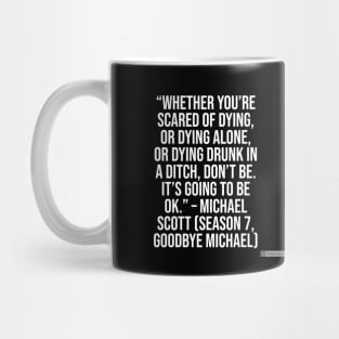 the office funny quote Mug